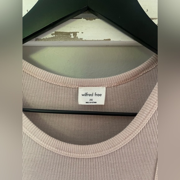 Wilfred Free x Aritzia Tank Dress In Tan Size 2XS - Picture 4 of 8